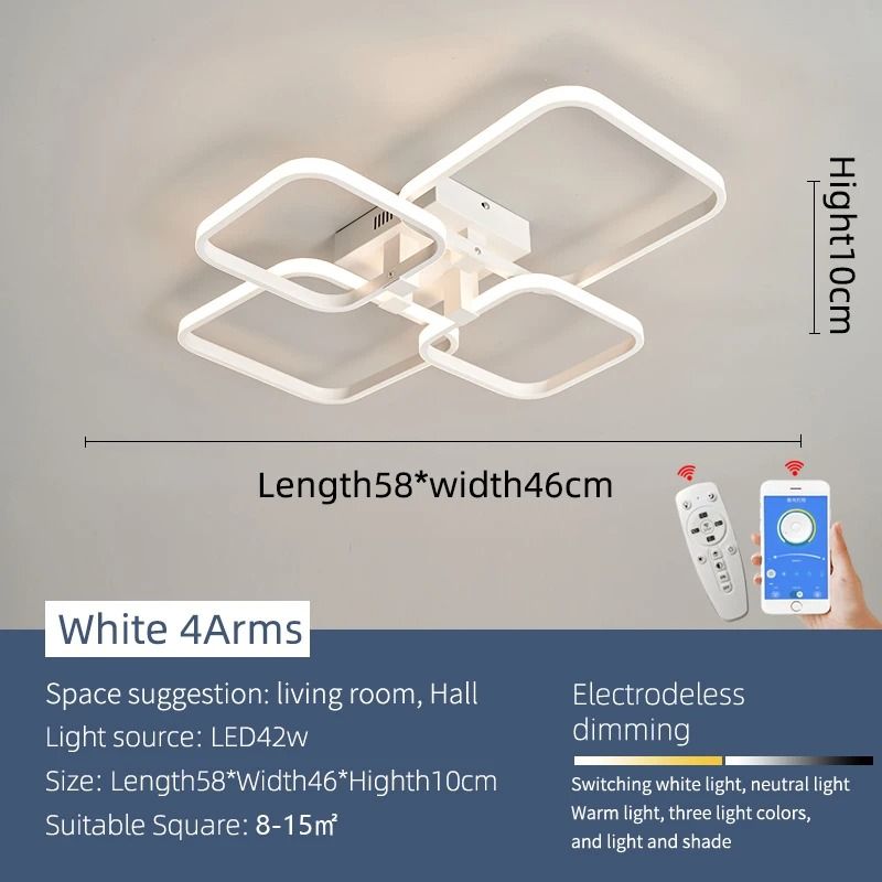 Modern Architectural LED Chandelier | Professional Geometric Linear Ceiling Light Fixture