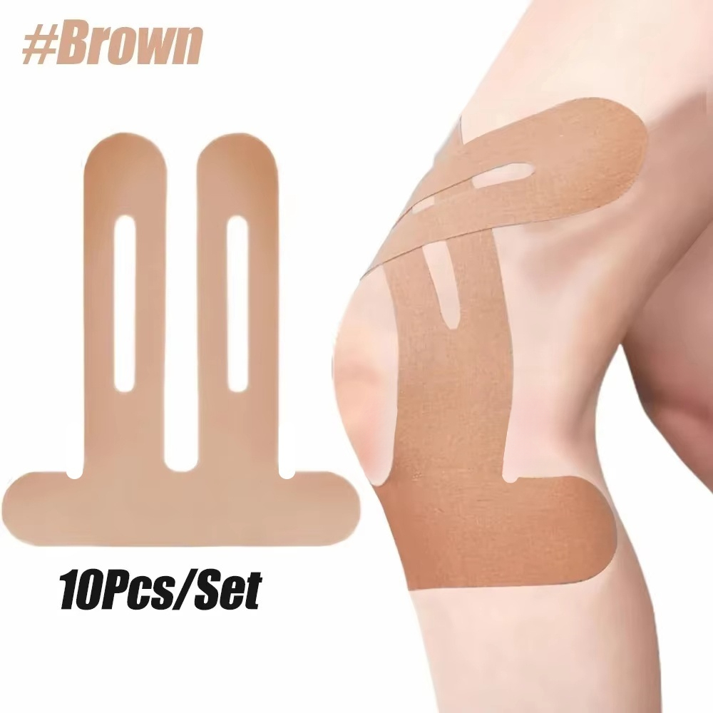10PCS Breathable Knee Tape for Running, Waterproof Elastic Athletic Support Stability