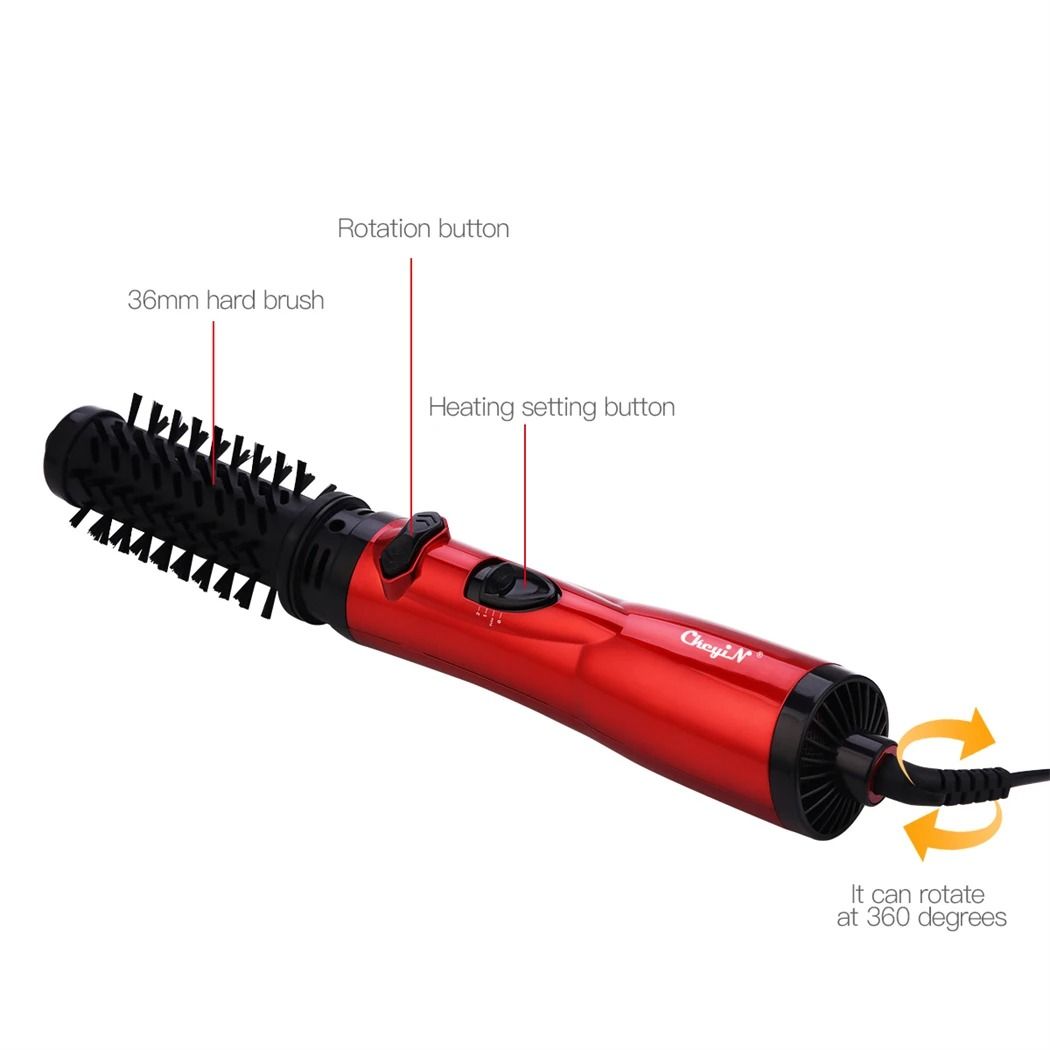 2 In 1 Hair Dryer Brush Auto Rotating Ionic Hot Air Spin Brush Volumizer