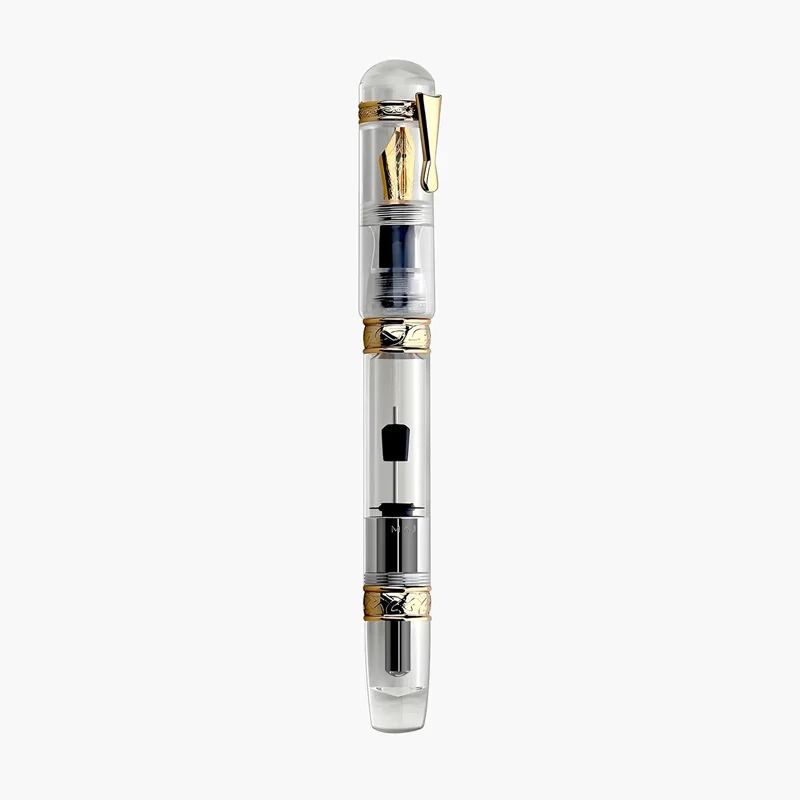 Majohn C5 Transparent Fountain Pen Large Capacity Ink Storage Fountain Pen Iridium Nib Writing Pen