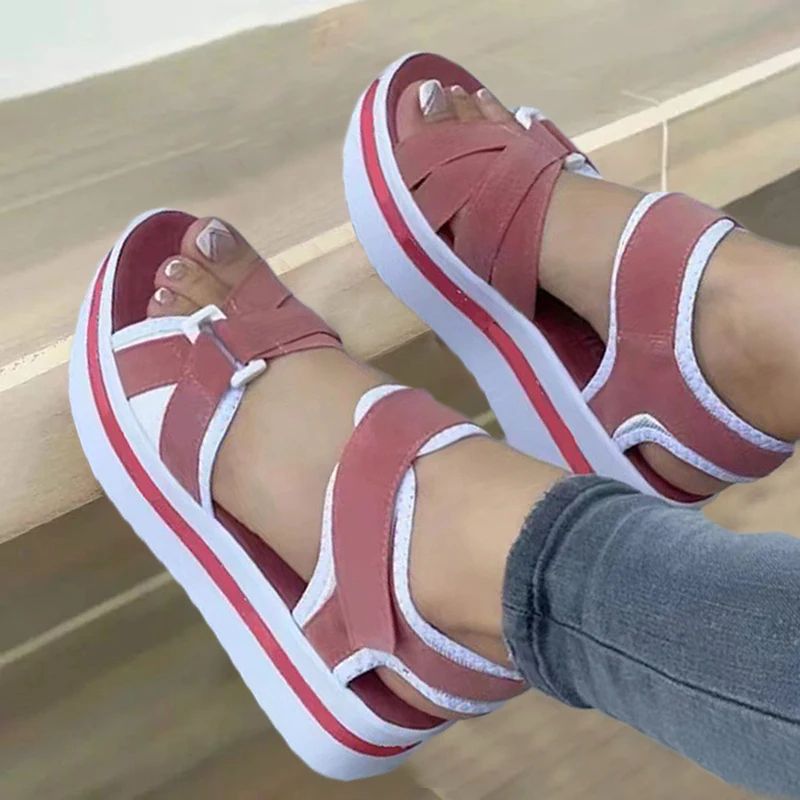Outdoor Womens Sandals, Summer Footwear, Fashion Wedge Shoes, Light Huaraches