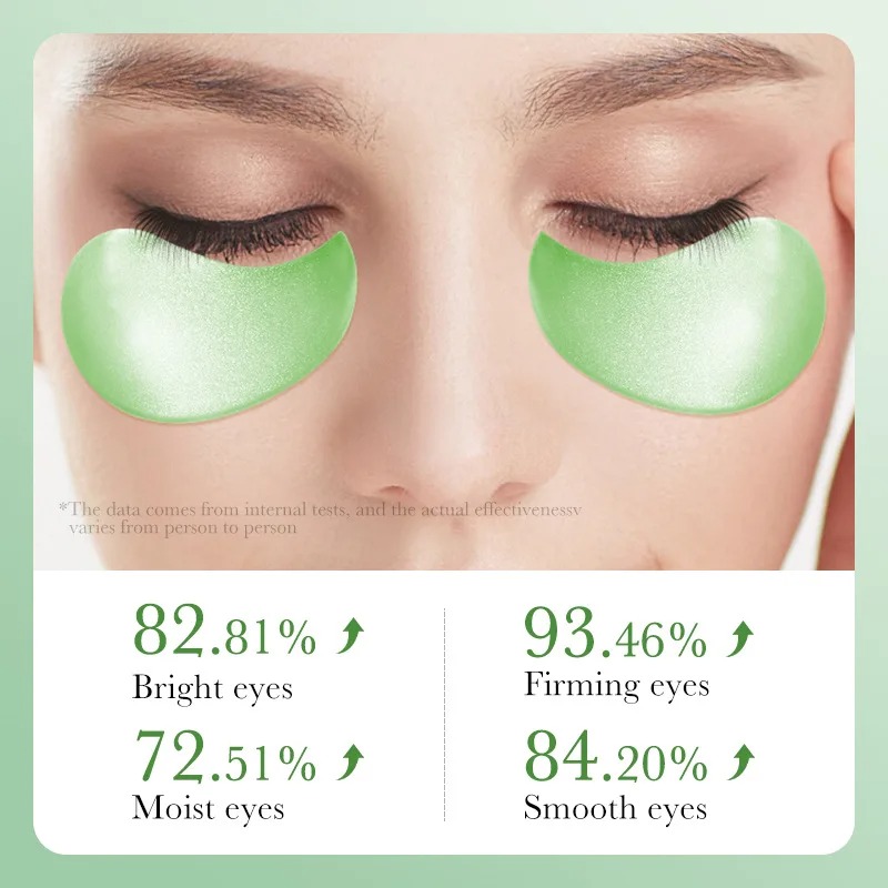 Moisturizing Aloe Vera Eye Masks, Anti-Dark Circles, Anti-Wrinkle Collagen Eye Patches