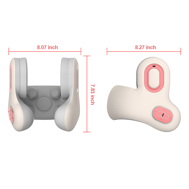 Wireless Neck Massager with Heat and Bluetooth Relaxing Neck Pillow Massager