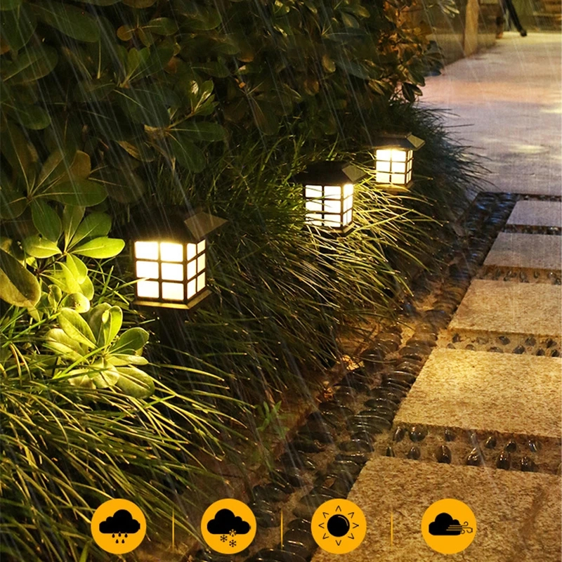 Solar Pathway Lights Waterproof Outdoor Solar Lamp for Garden, Patio, Walkway, and Driveway Lighting