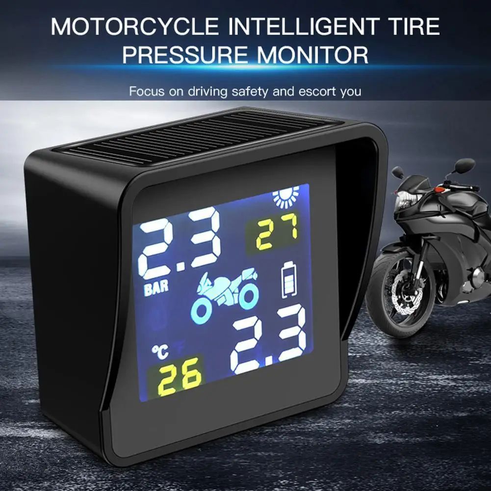 Solar-Powered Motorcycle TPMS with Dual High-Precision Sensors