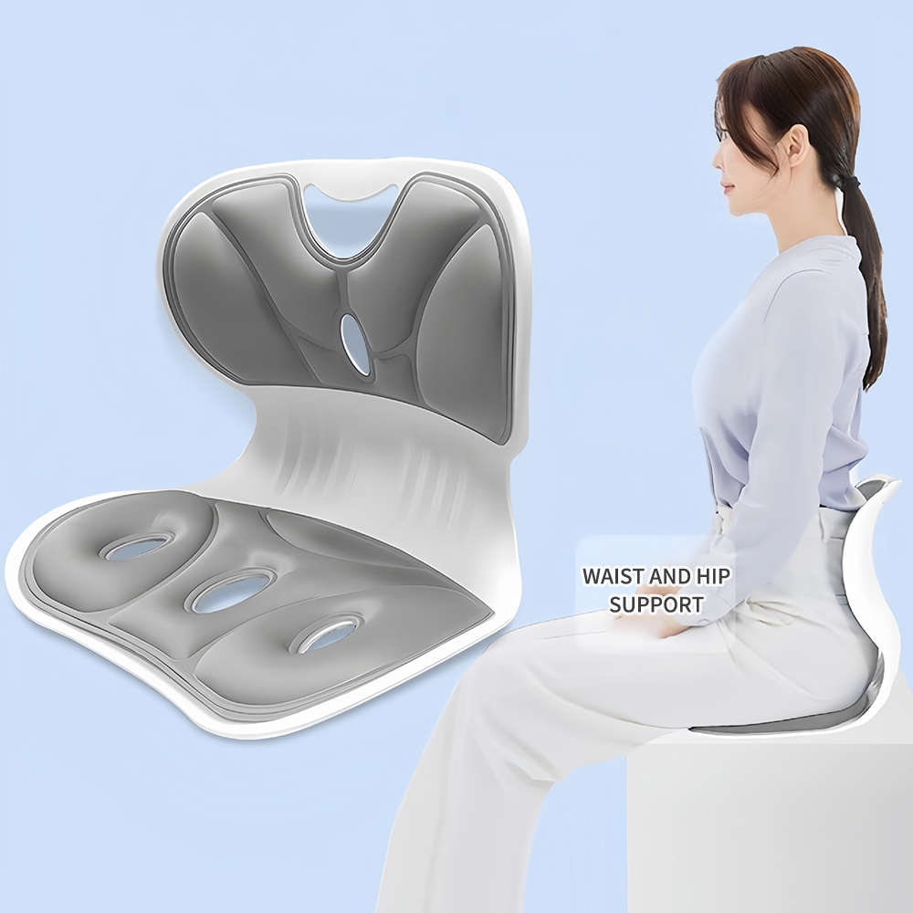 Premium Ergonomic Back & Lumbar Support Cushion for Office Study & Posture Comfort