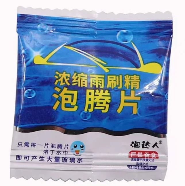 Solid Effervescent Windscreen Cleaner Tablets