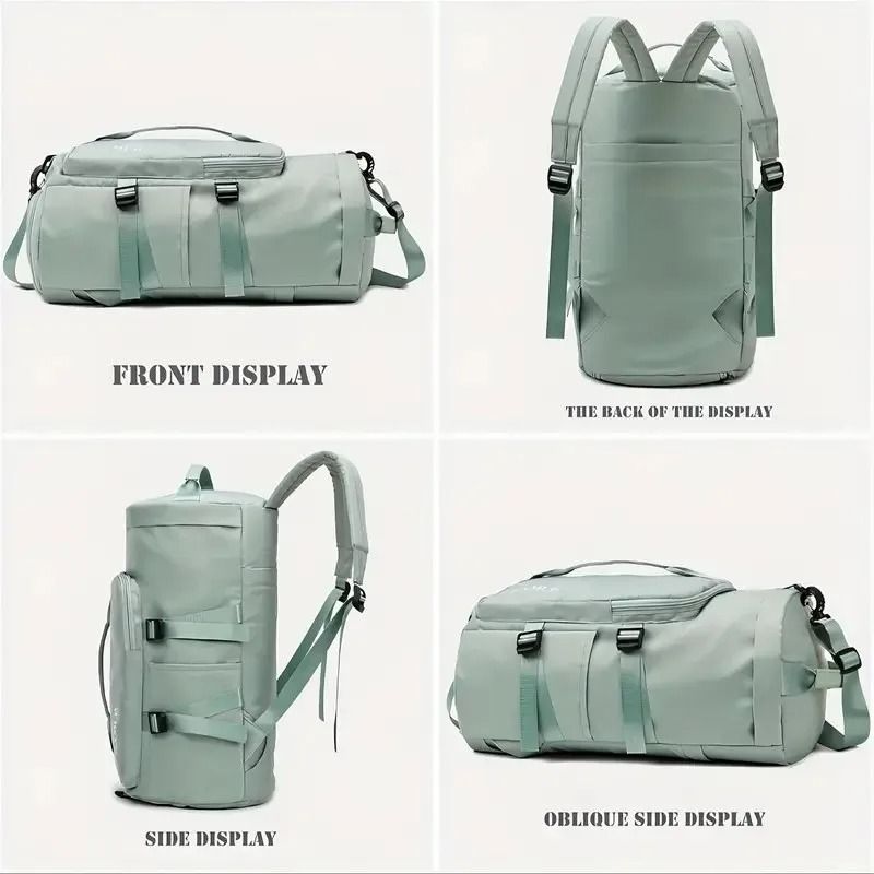 Large Capacity Waterproof Travel Backpack Duffel Bag with Shoe Compartment and Wet Dry Separation