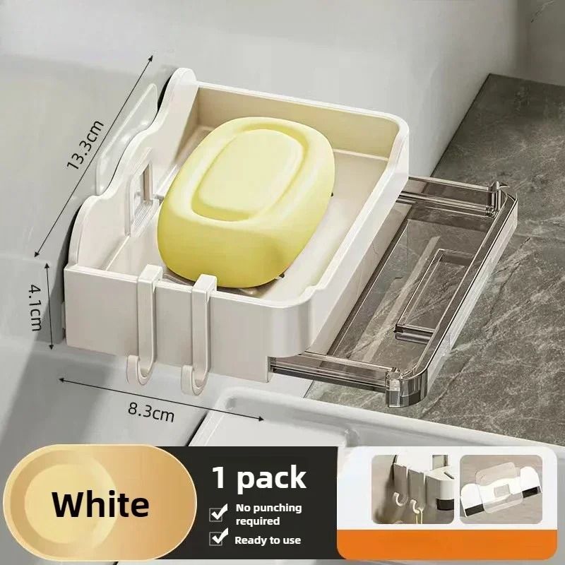 Free-Punching Wall Mounted Double Layer Soap Holder