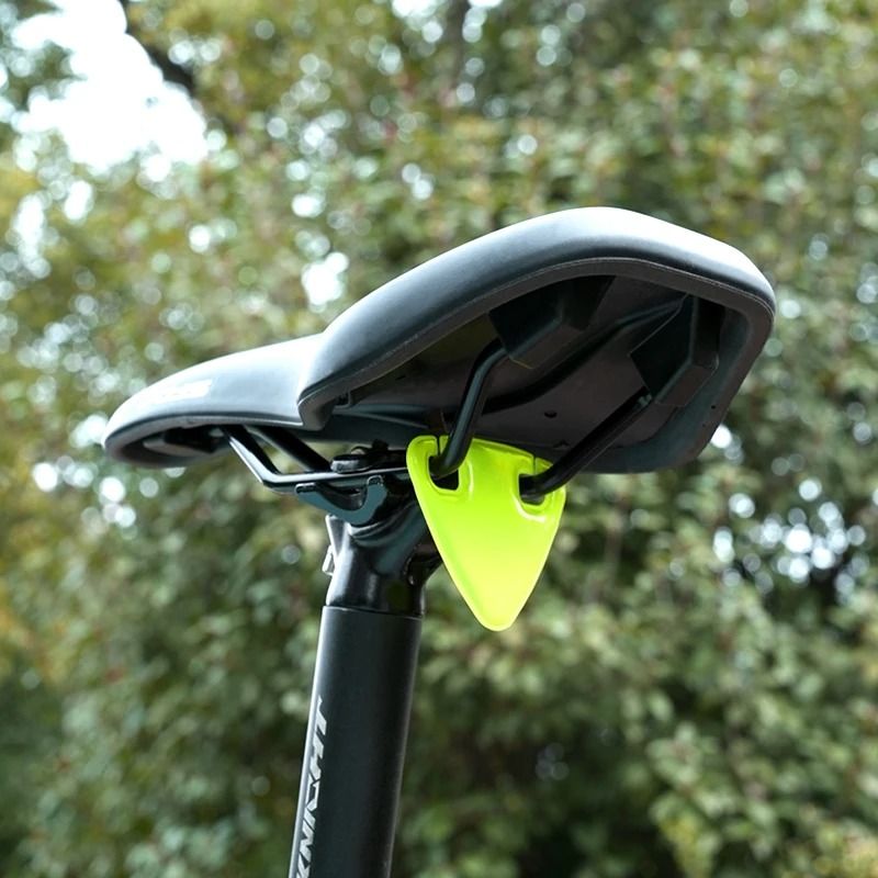 Bicycle Reflective Saddle Warning Card for Night Riding Safety