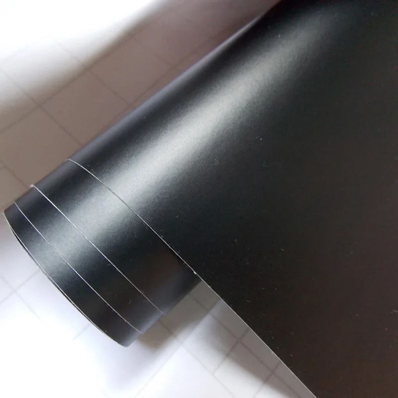 Black Matte Carbon Fiber Vinyl Film Wrap