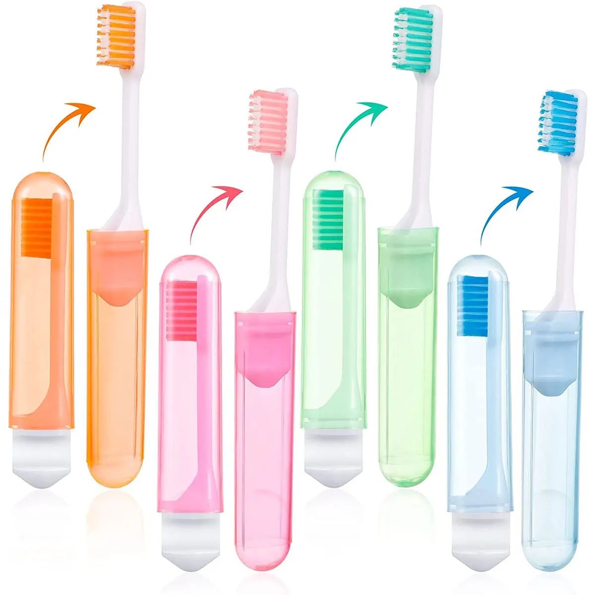 Foldable Travel Toothbrush with Case