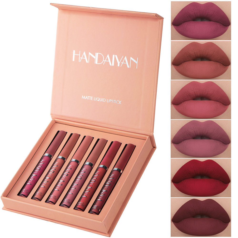NonStick Cup Liquid Lipsticks, Long-Lasting Matte Finish Lip Gloss, Resistant to Fading