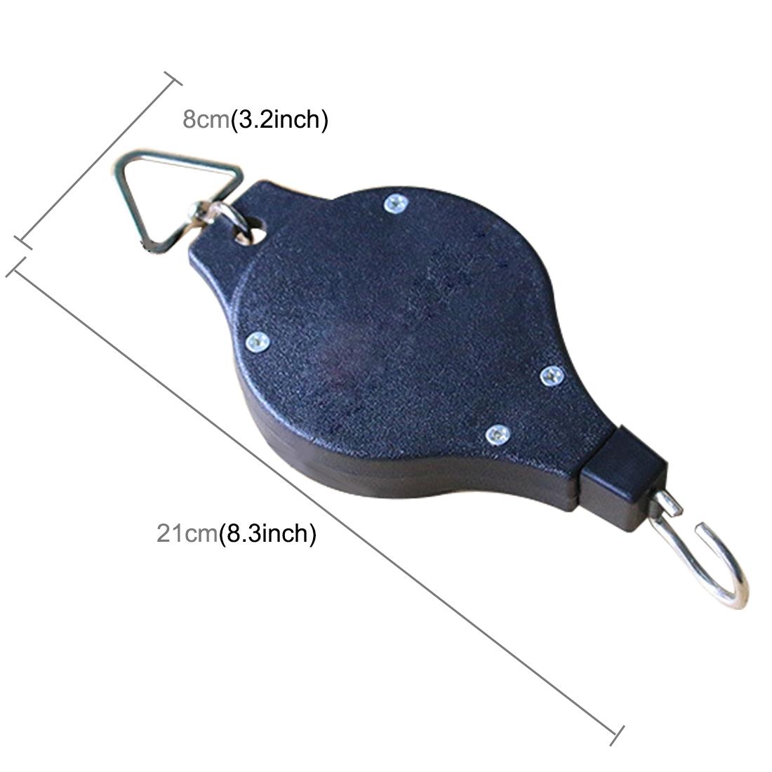 Adjustable Heavy Duty Plant Pulley Hanger System for Hanging Planters and Indoor Outdoor Hooks