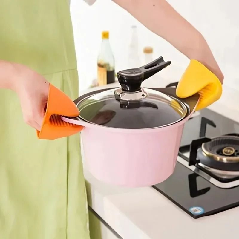 2pcs Thicken Baking Silicone Oven Mitts