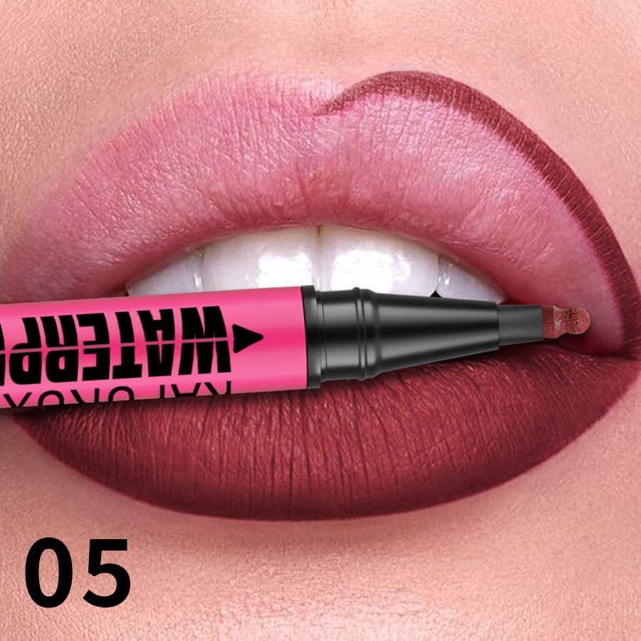 Liquid Matte Lipliner Pencil, Waterproof Plumping Stain Lipstick, Natural Lip Liner Outline, Lips Contour Makeup