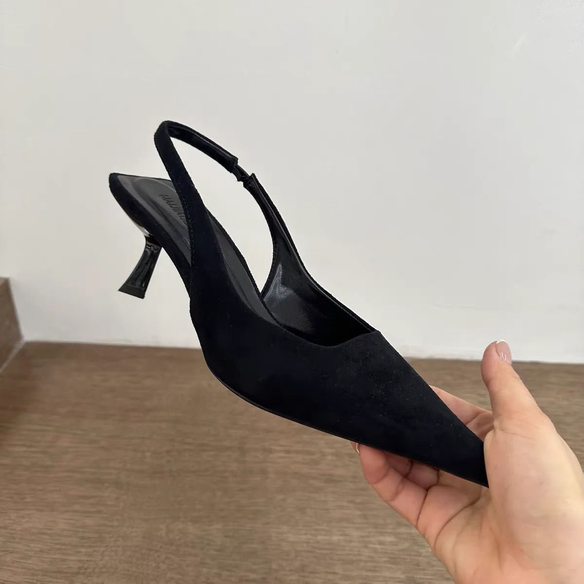 Leopard Print Pointed Toe High Heel Slip On Sandals for Women
