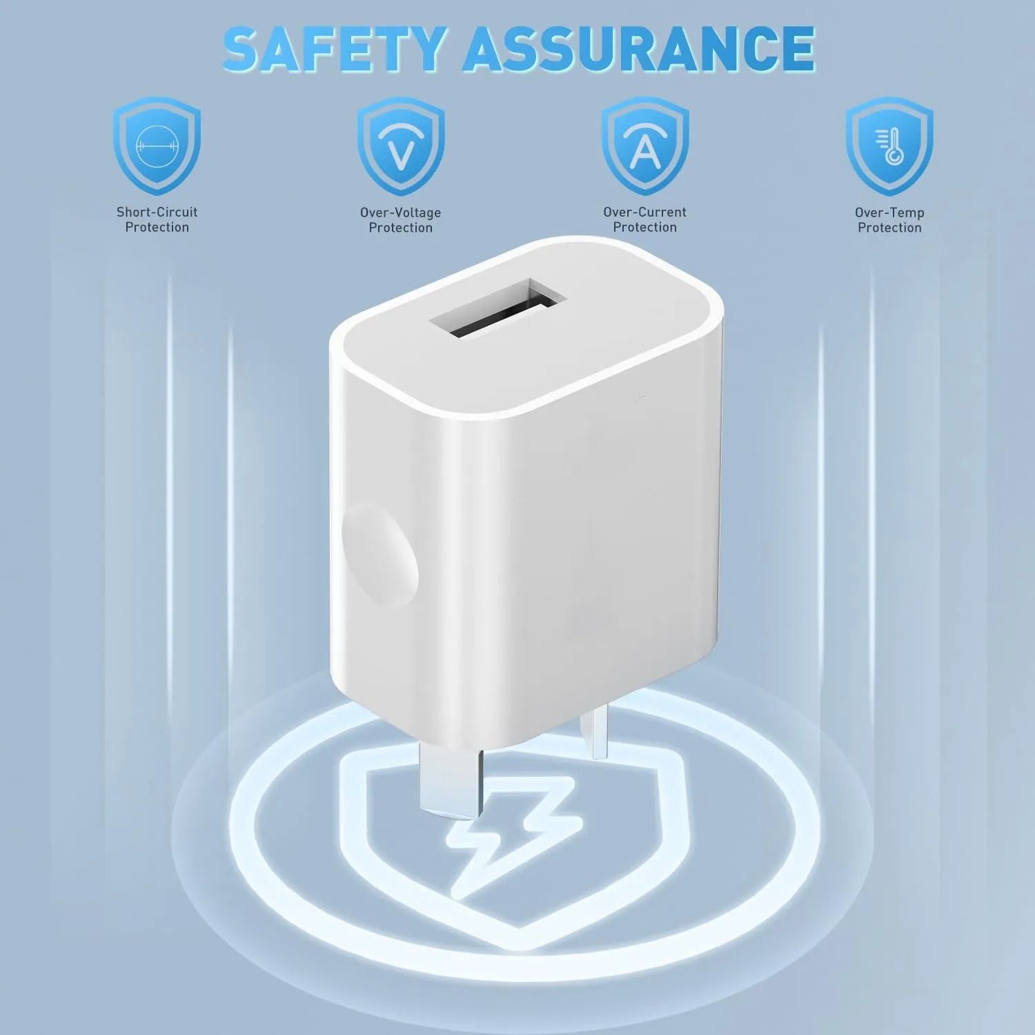 Universal Australian Standard USB Wall Charger – 5V 2A Fast Home Power Adapter AU Plug