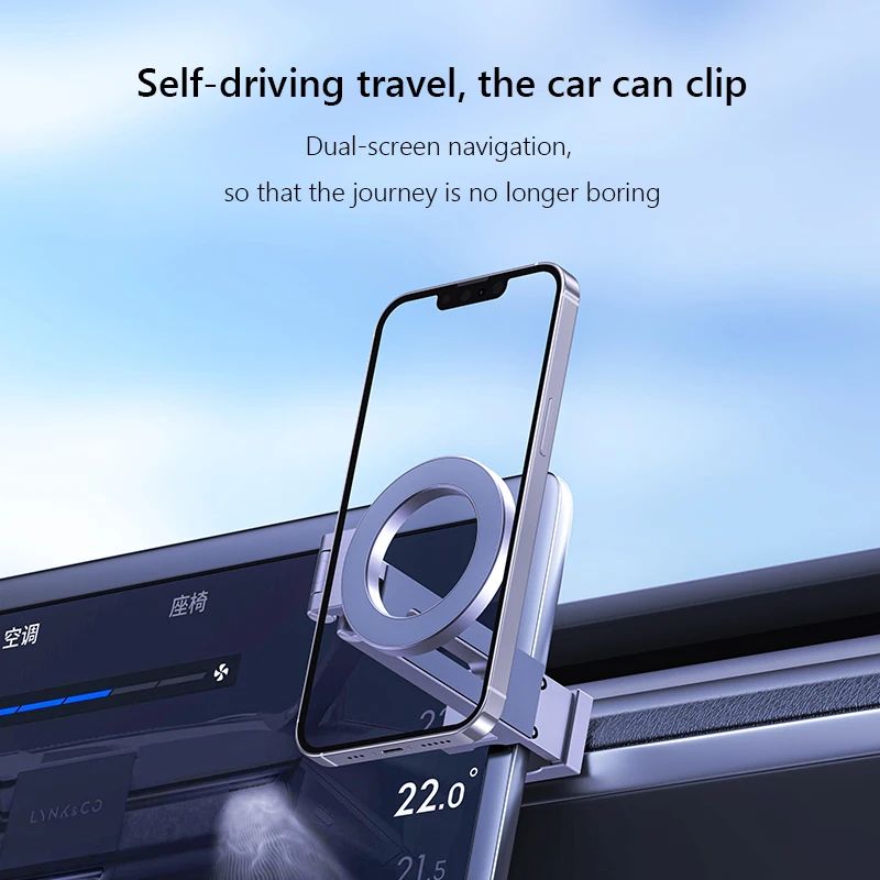Magnetic Airplane Phone Holder with Flexible Rotation