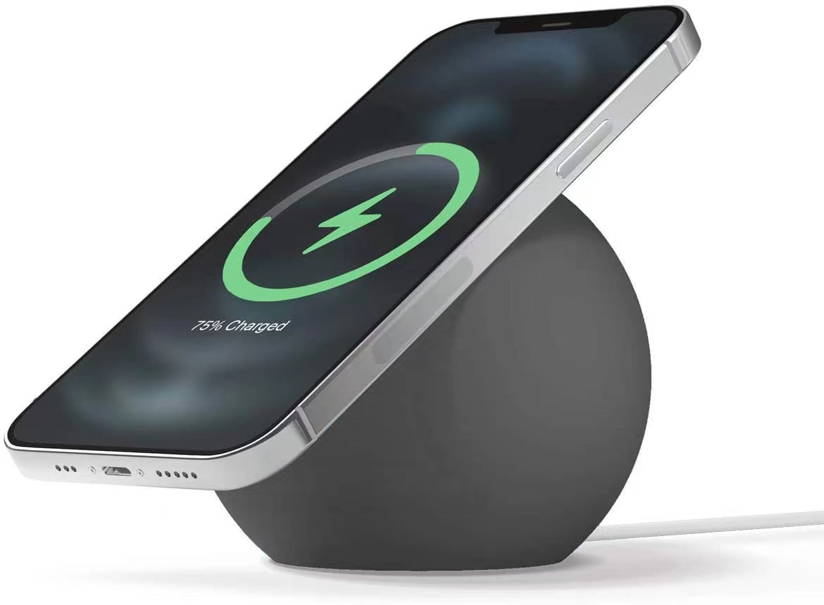 Ball Shape MagSafe Charger Holder Silicone Desk Stand