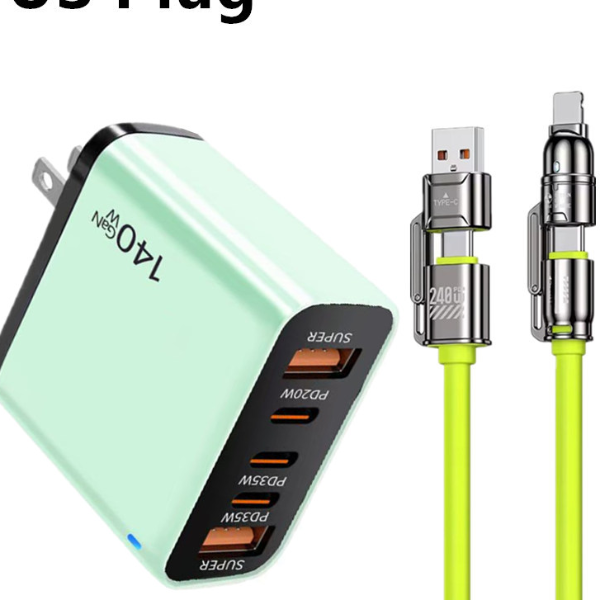 USB C PD Fast Charger Ports, Type C Cable Quick Charge Phone Adapter
