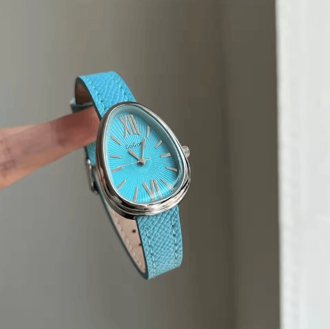 Scarlet Serpent Luxury Women Red Leather Strap Quartz Watch