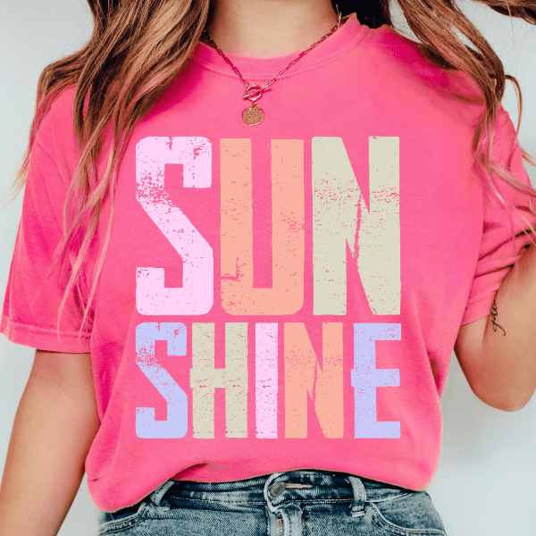 Sunshine T Shirt Comfort Colors Summer Tees