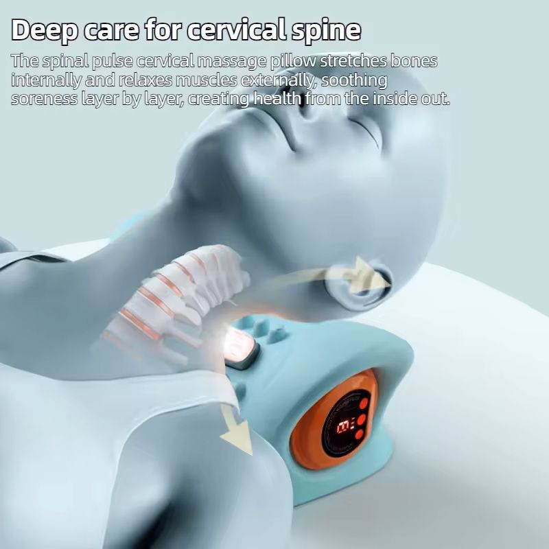 Electric Neck Stretcher with Heating and Cervical Traction Massage