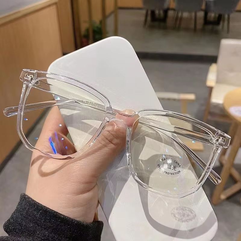 Retro Anti Blue Light Glasses For Women With Flat Light Frame