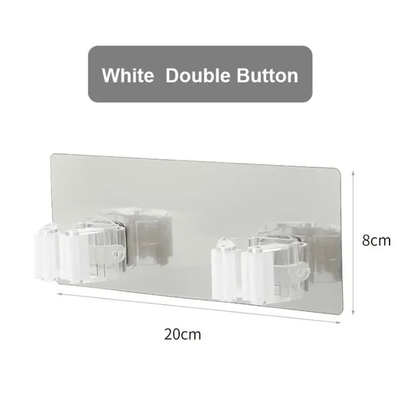 No-Drill Roller Mop & Broom Holder