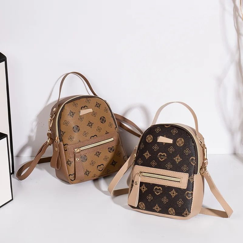 Fashion Mini Backpack With Floral Print Design