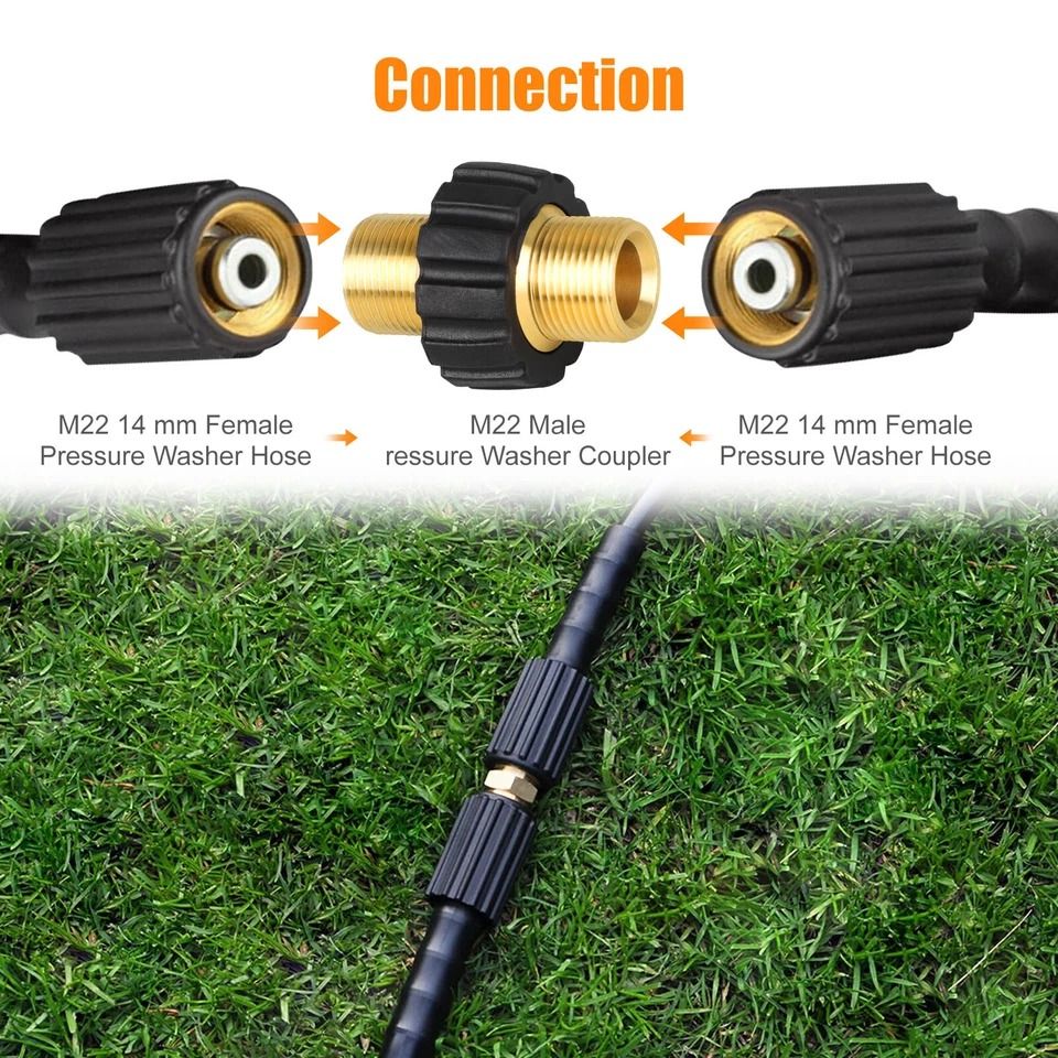 Brass Pressure Washer Connector Quick Connect Fitting Hose Adapter