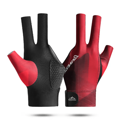 Open Finger Billiard Glove Breathable Polyester Snooker and Pool Glove with Adjustable Strap