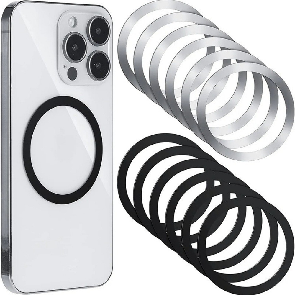 Max Magnetic Metal Ring Wireless Charging Stand for Android Phone Charger Sticker