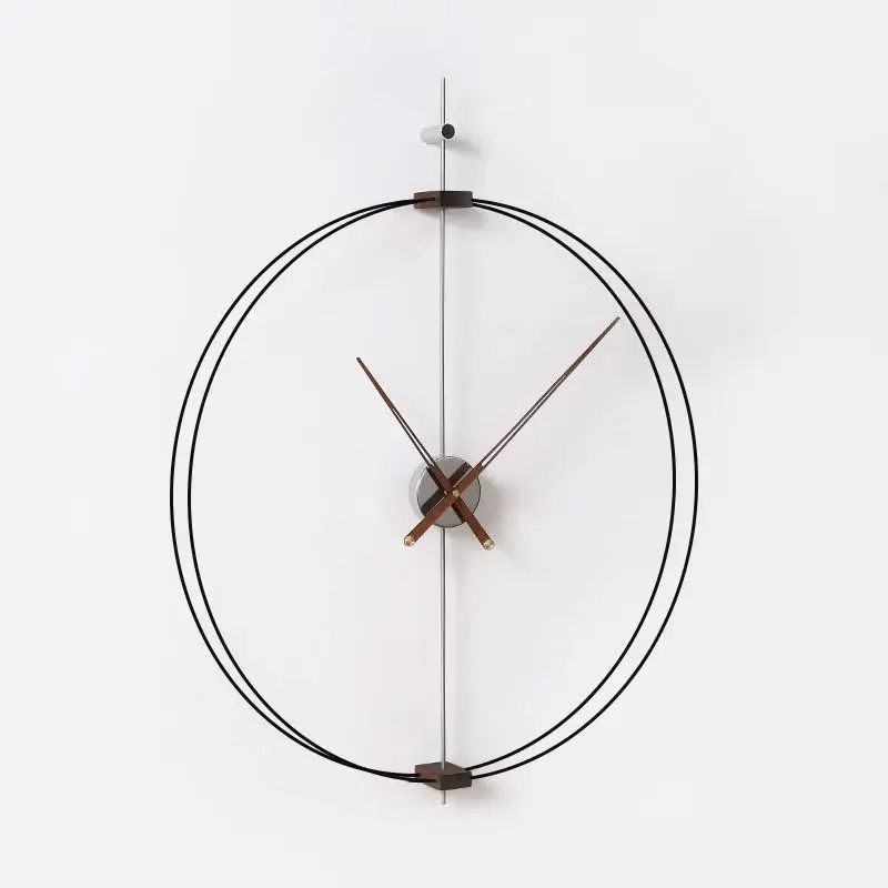 Minimalist Solid Wood Wall Clock Luxury Silent Modern Home Decor