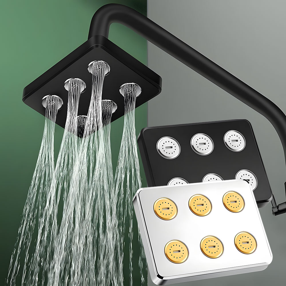 Mini Surround Pressurized Rain Shower Head for Bathroom Large Water Flow Showerhead