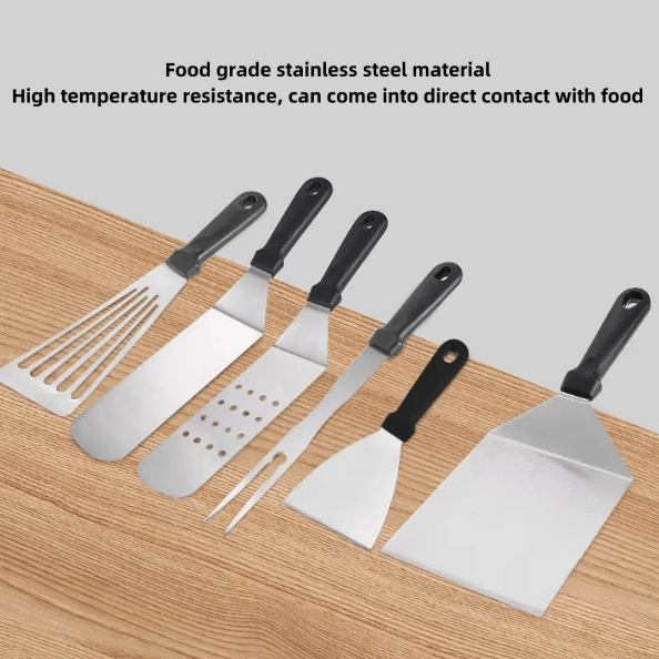 ProChef Stainless Steel Burger Spatula – Heavy-Duty BBQ Griddle Scraper & Hamburger Turner