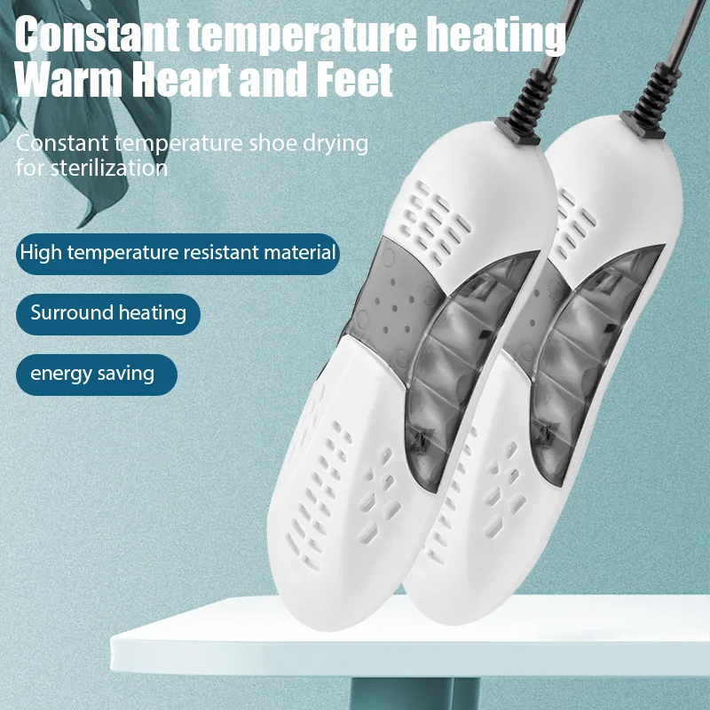 Boots Electric Shoes Dryer Deodorizer, UV Shoe Drying Household Heat Dehumidifier Foot Warmer Heater