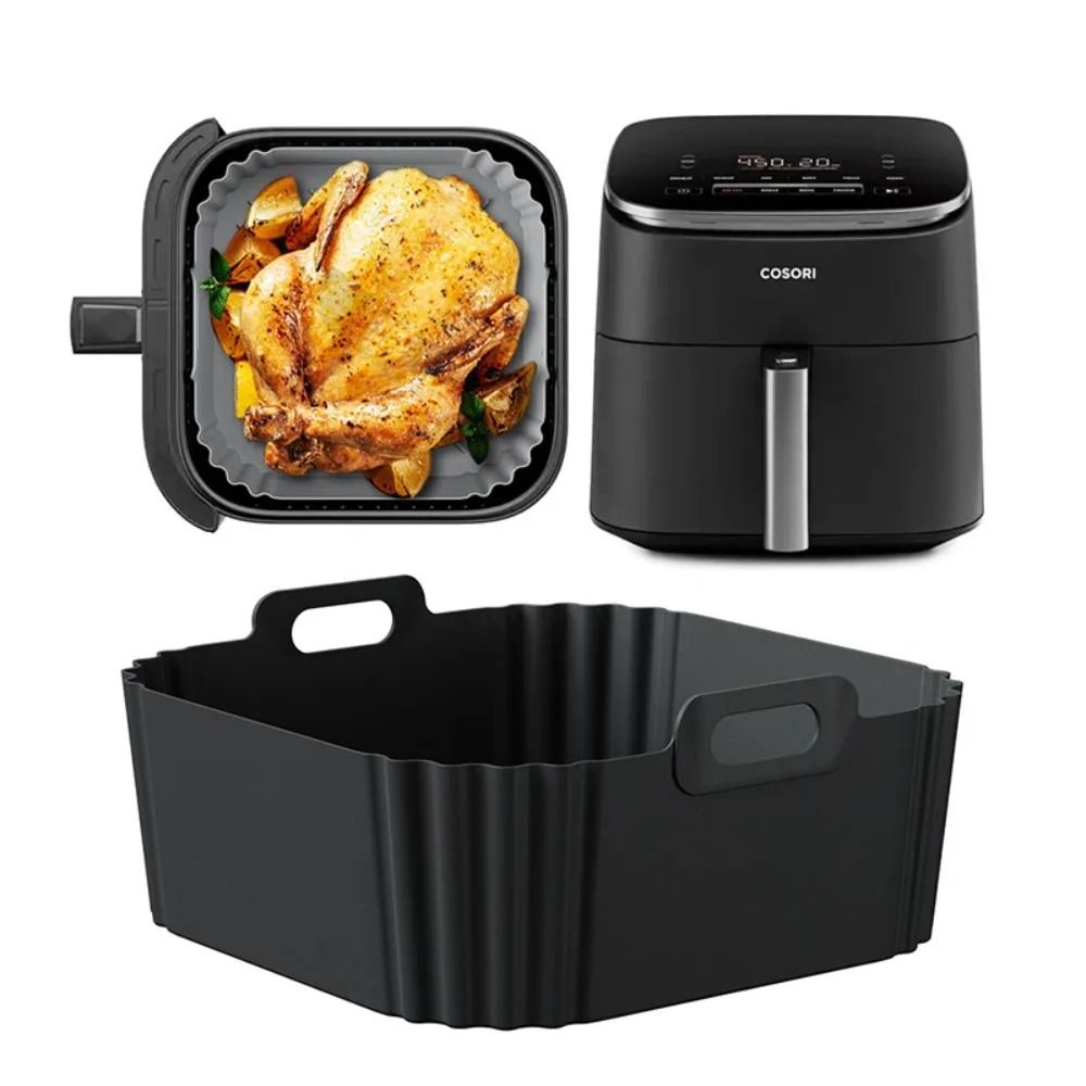 Reusable Silicone Air Fryer Liner Basket for 5 to 8 Quart Air Fryers