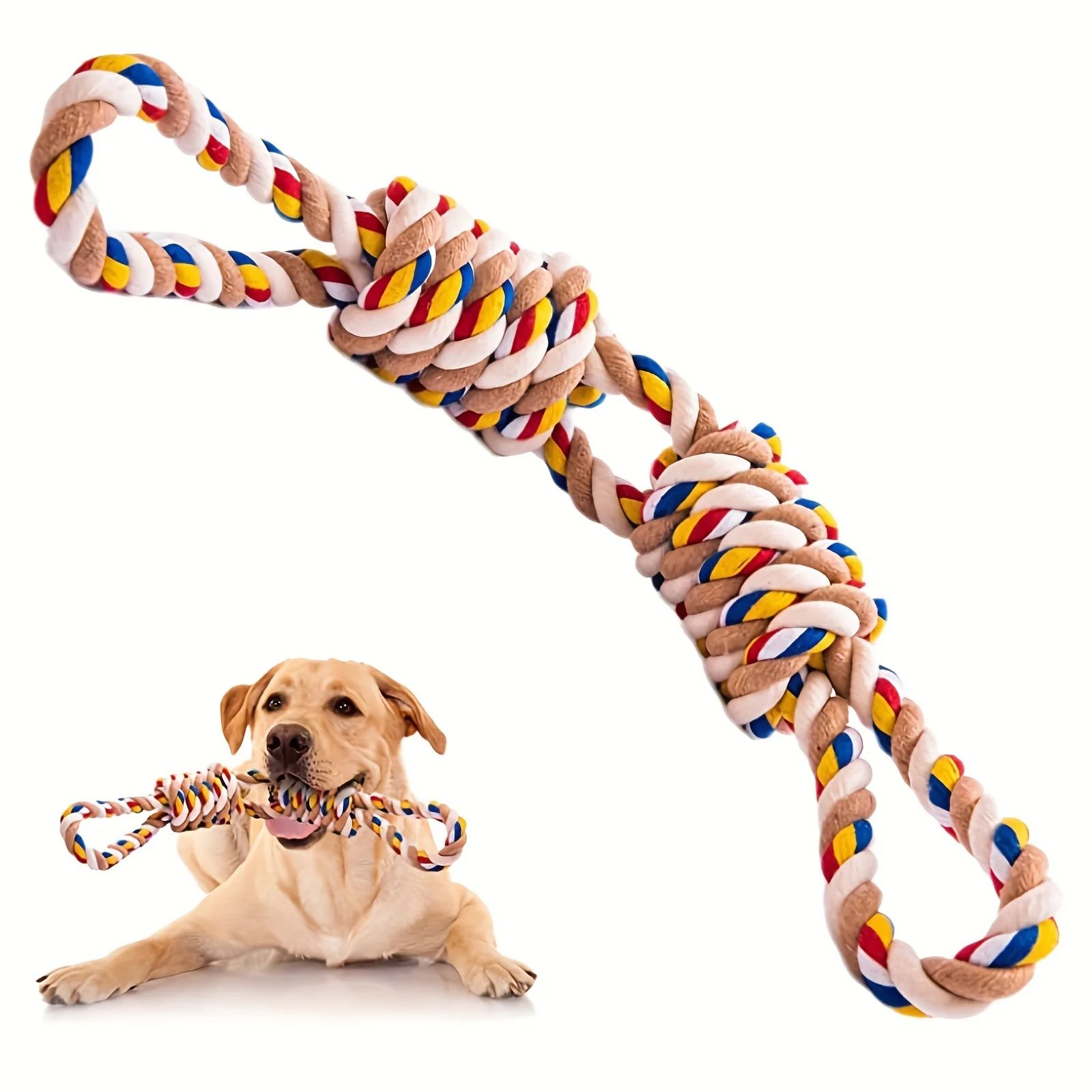 Indestructible Rope Dog Toy for Medium Large Dogs