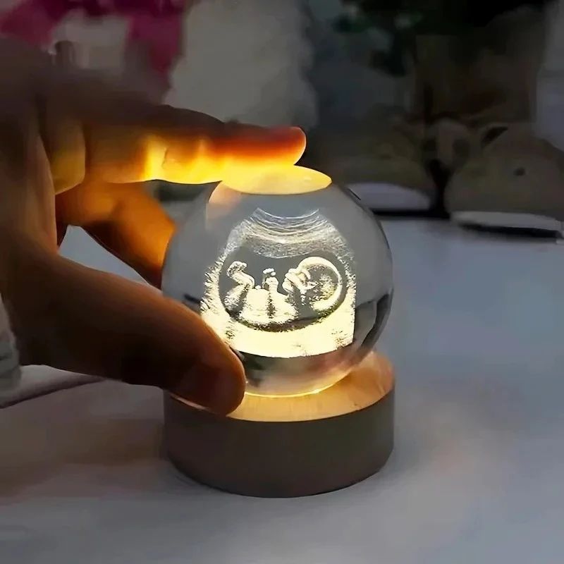 Personalized Baby Ultrasound Crystal Ball – 2D Laser Engraved Keepsake Glass Sphere Gift