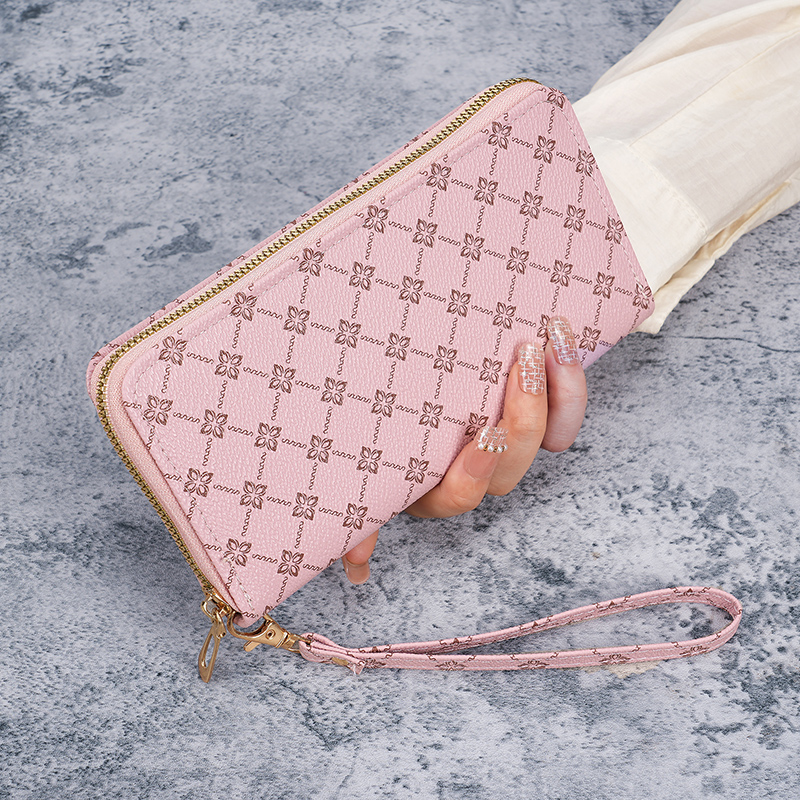 European Style Large Capacity Womens Long Wallet Clutch Bag