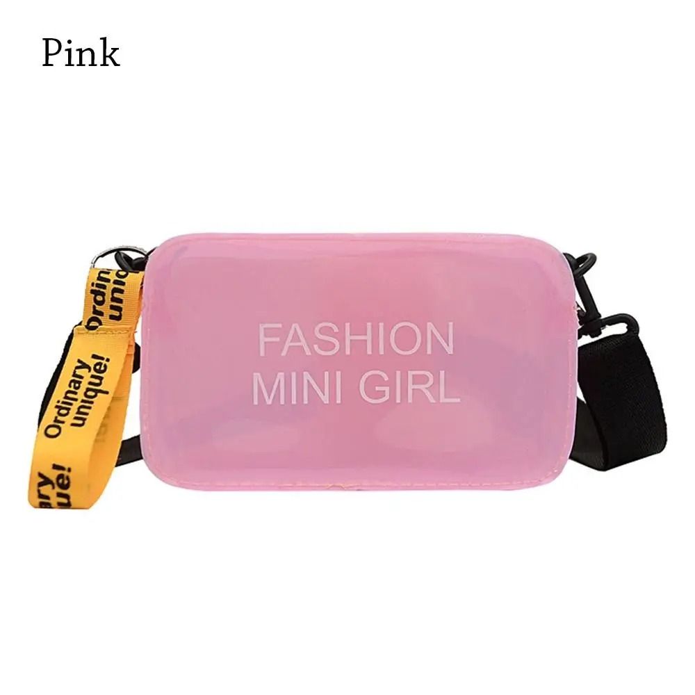 CandyClear Transparent PVC Crossbody Jelly Bag Mini Shoulder Tote
