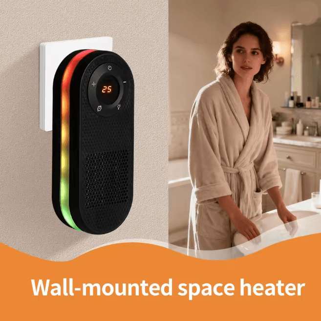 Rotatable Plug In Electric Heater with Remote Control
