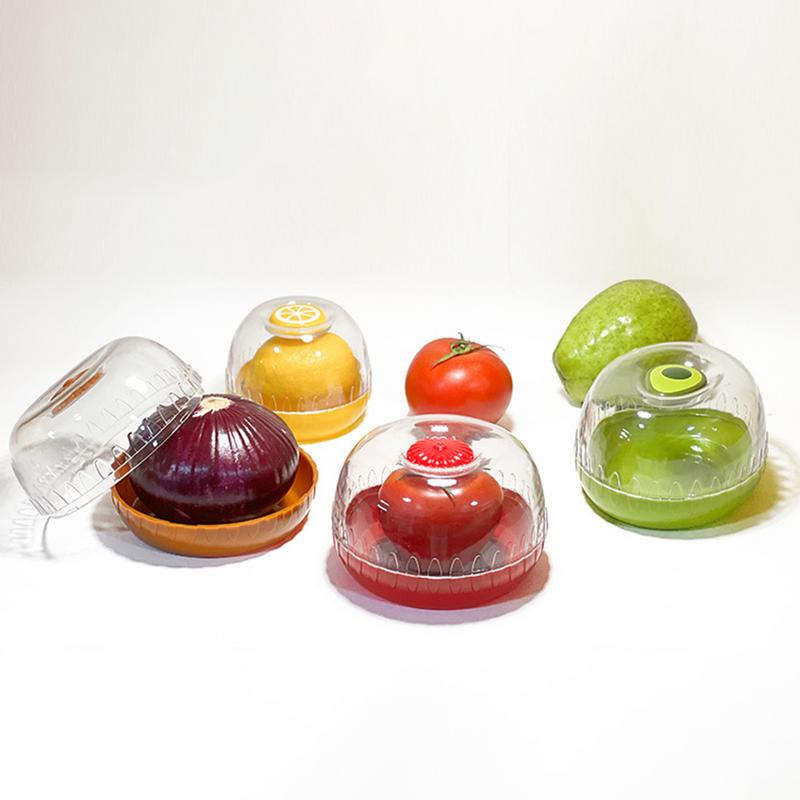 Refrigerator Storage Box, Vegetable Fruits Crisper, Onion Avocado Tomato Lemon Fresh Keeping Box