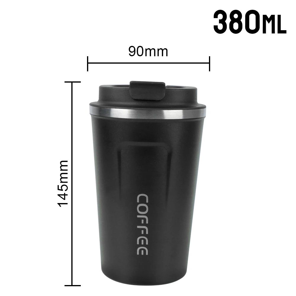 Thermo Cafe Double Wall Stainless Steel Travel Mug – Leakproof Coffee Thermos Cup