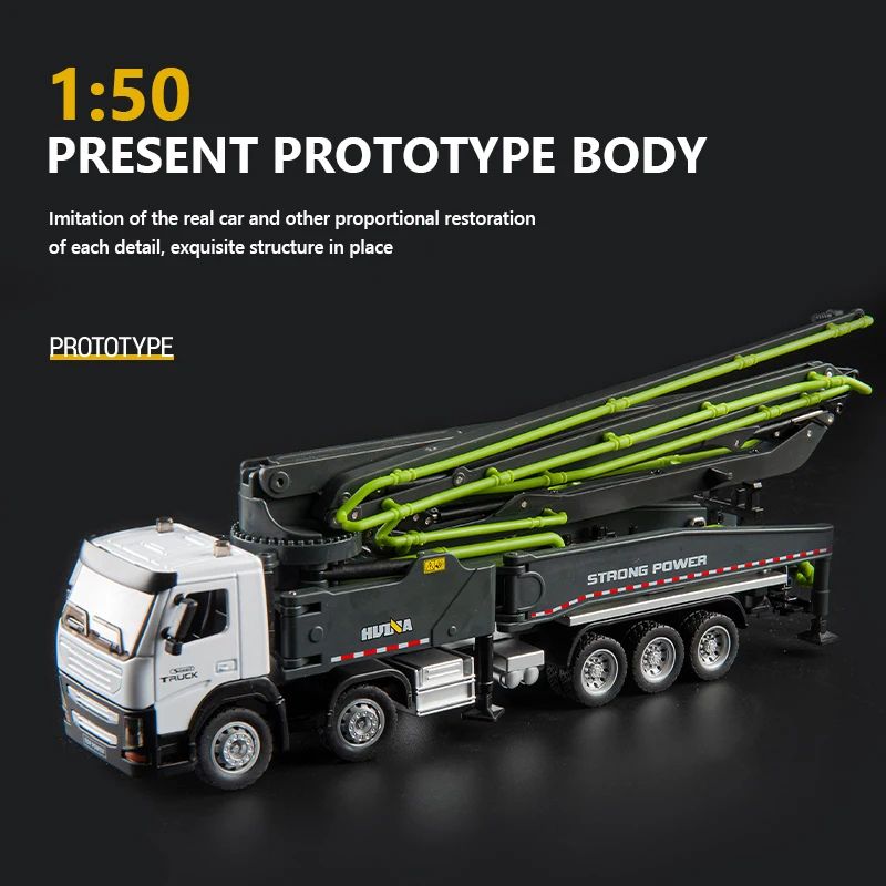 Alloy Concrete Pump Truck Model