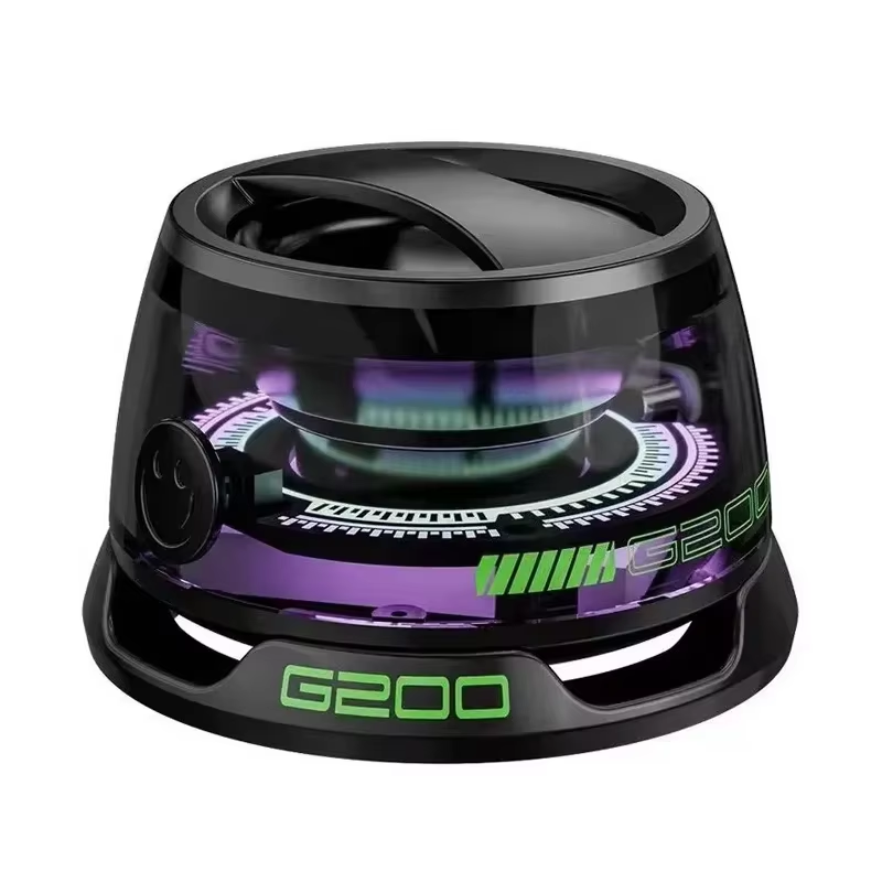 New Bluetooth Speaker with RGB Lighting, Magnetic BT Mini Sound Box and Phone Holder