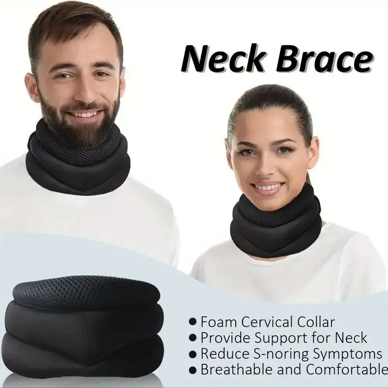 Soft Foam Cervical Protection Bracket, Adjustable Cervicorrect Neck Brace, Comfortable Neck Support, Posture Correction