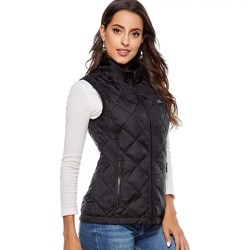 Womens Heated Winter Vest USB Infrared Thermal Jacket